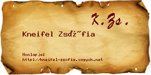 Kneifel Zsófia névjegykártya